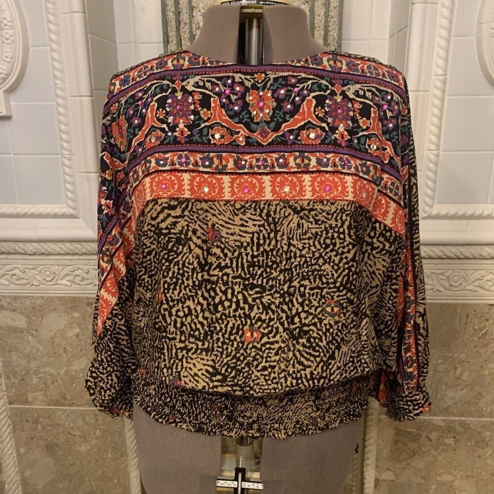 Andre’e Gaye. VTg. The Shirt Off My Back. Sz 13/14. Batwing Blouson Blouse. B75